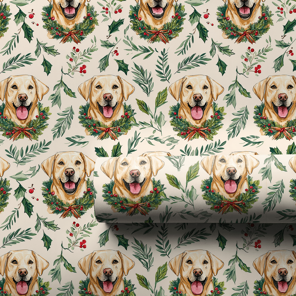 Wreath Retriever - Wrapping Paper - Aspen & Arlo