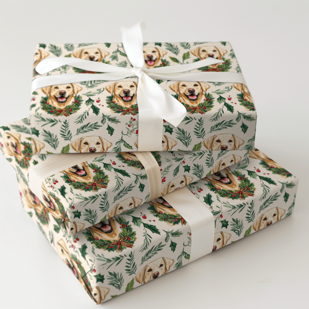Wreath Retriever - Wrapping Paper - Aspen & Arlo