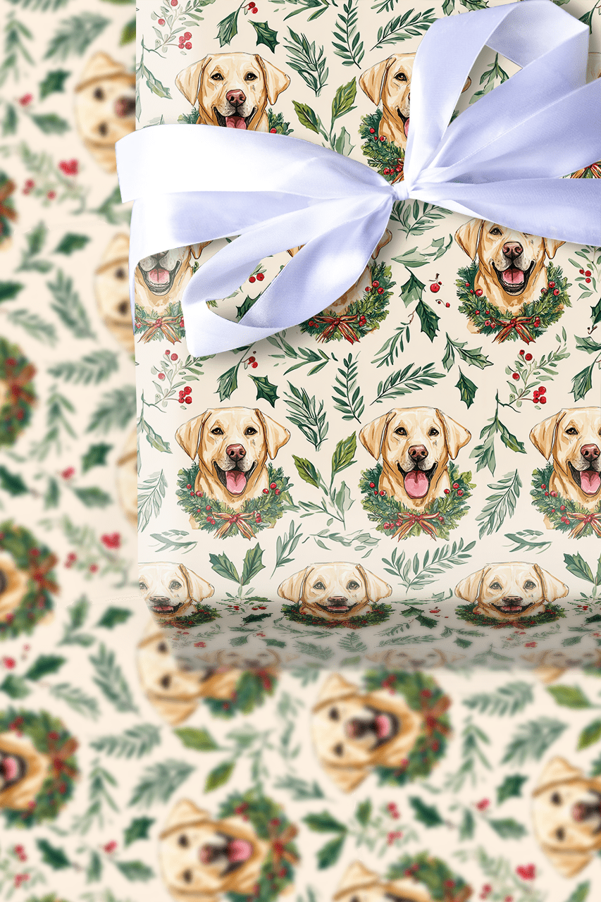 Wreath Retriever - Wrapping Paper - Aspen & Arlo