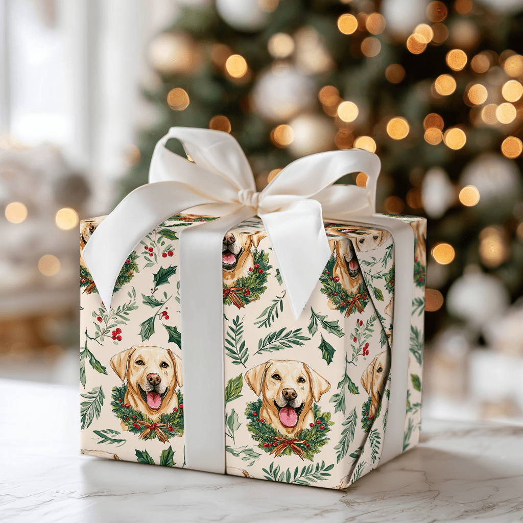 Wreath Retriever - Wrapping Paper - Aspen & Arlo