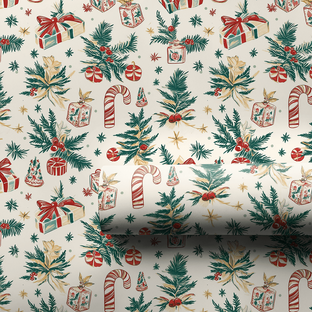 Antique Christmas Eve - Wrapping Paper - Aspen & Arlo