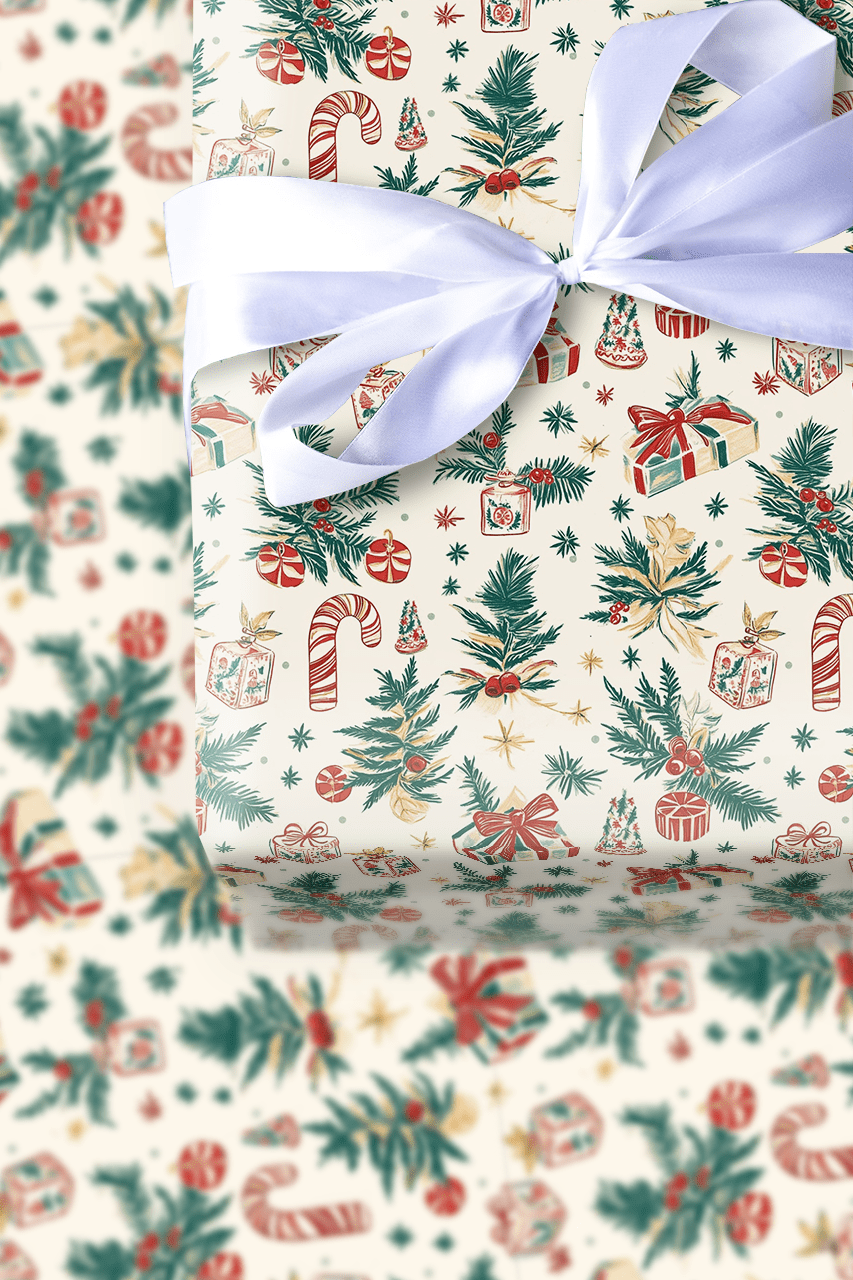 Antique Christmas Eve - Wrapping Paper - Aspen & Arlo