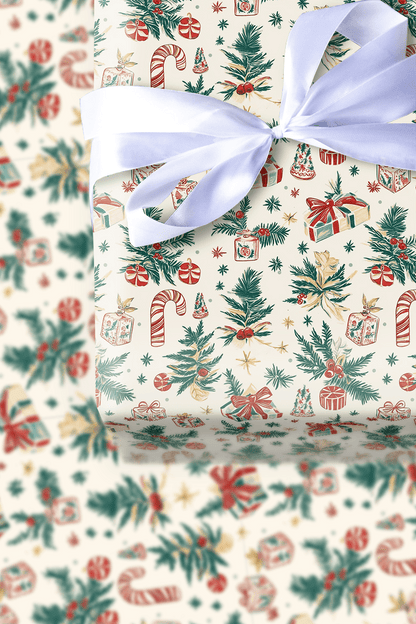 Antique Christmas Eve - Wrapping Paper - Aspen & Arlo
