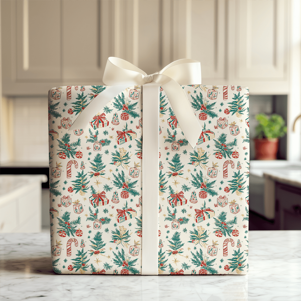 Antique Christmas Eve - Wrapping Paper - Aspen & Arlo