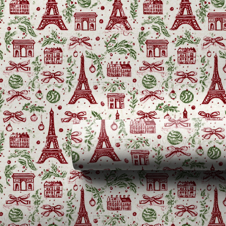 Ivory and Red Paris Sketch