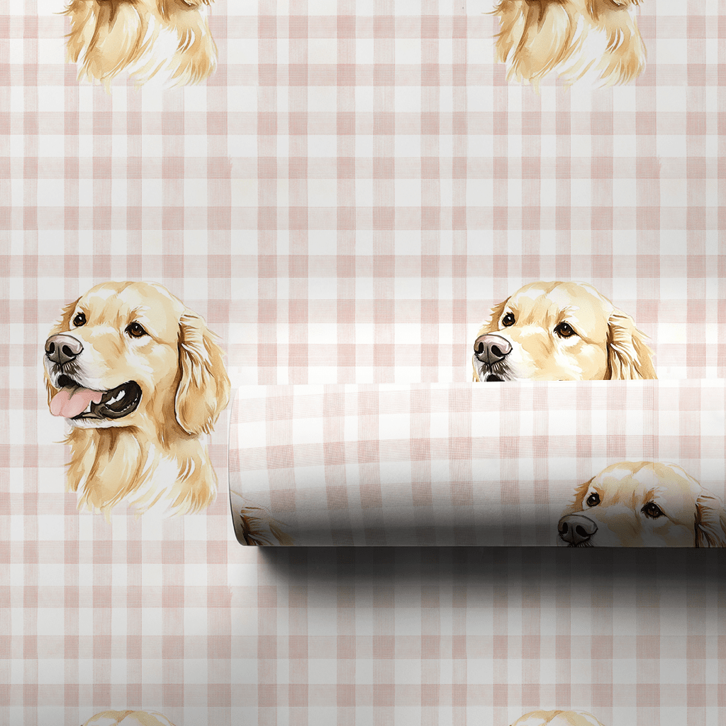 Pinky Pup - Wrapping Paper - Aspen & Arlo