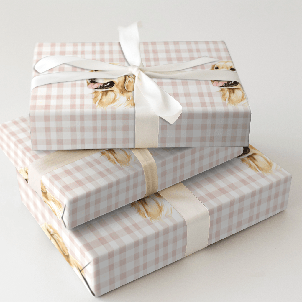 Pinky Pup - Wrapping Paper - Aspen & Arlo