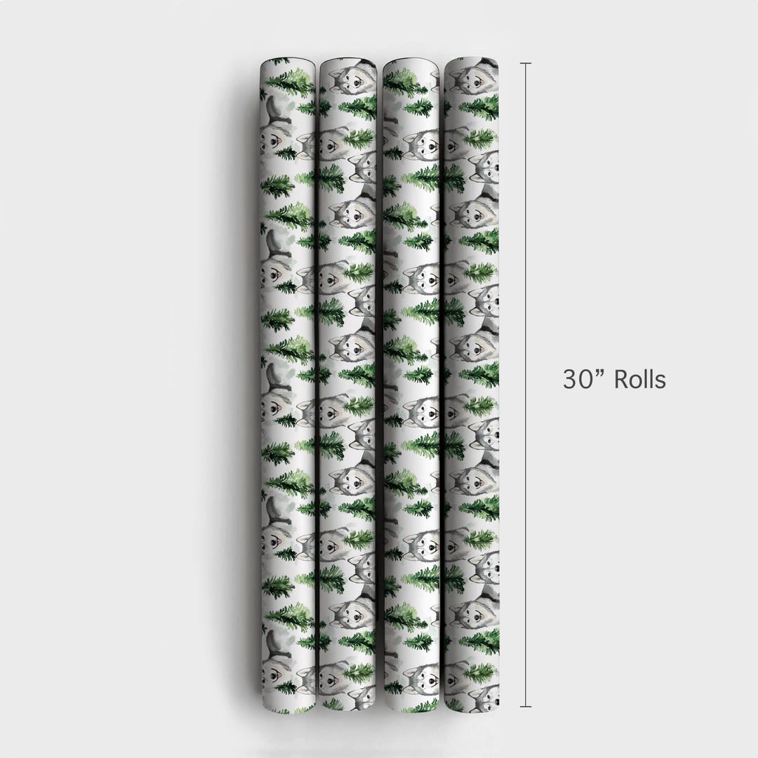 Snow Day for Malamuts - Wrapping Paper - Aspen & Arlo