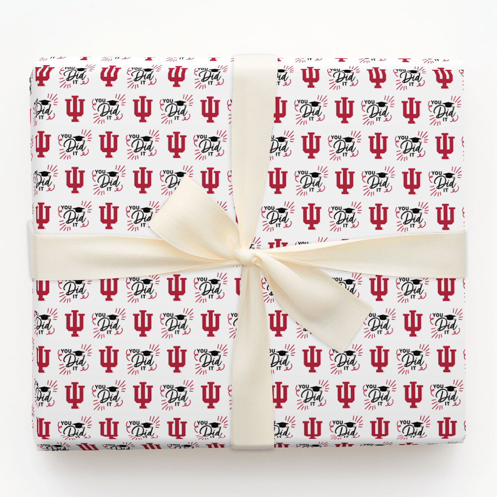 You Did It Indiana - Wrapping Paper - Aspen & Arlo