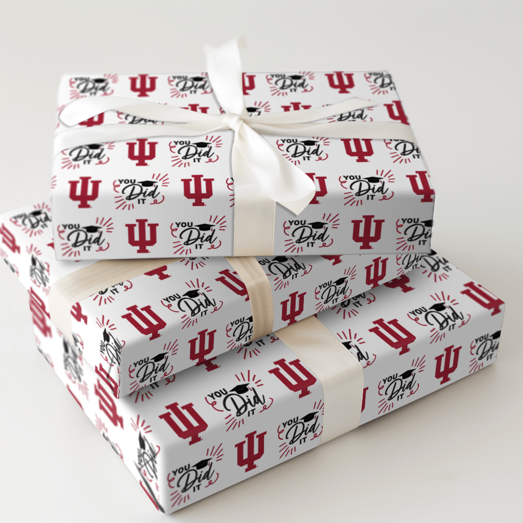 You Did It Indiana - Wrapping Paper - Aspen & Arlo