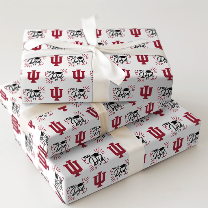 You Did It Indiana - Wrapping Paper - Aspen & Arlo