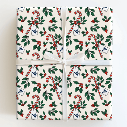 Peppermint WVU - Wrapping Paper - Aspen & Arlo