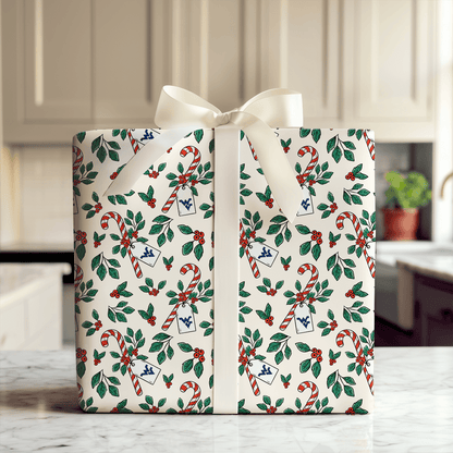 Peppermint WVU - Wrapping Paper - Aspen & Arlo