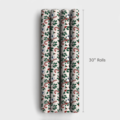 Peppermint WVU - Wrapping Paper - Aspen & Arlo