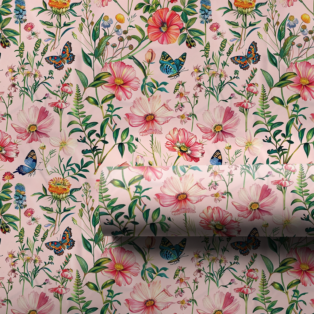 Garden Party Blush - Wrapping Paper - Aspen & Arlo