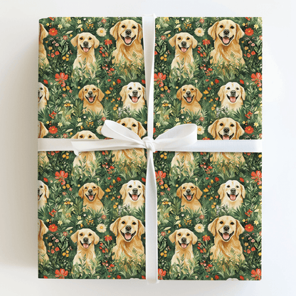 Garden with the Goldens - Wrapping Paper - Aspen & Arlo