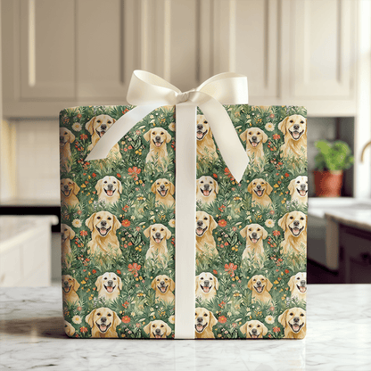 Garden with the Goldens - Wrapping Paper - Aspen & Arlo