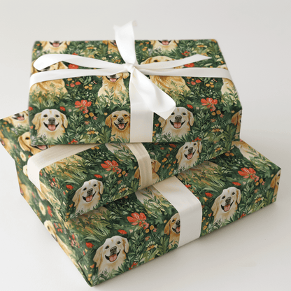 Garden with the Goldens - Wrapping Paper - Aspen & Arlo