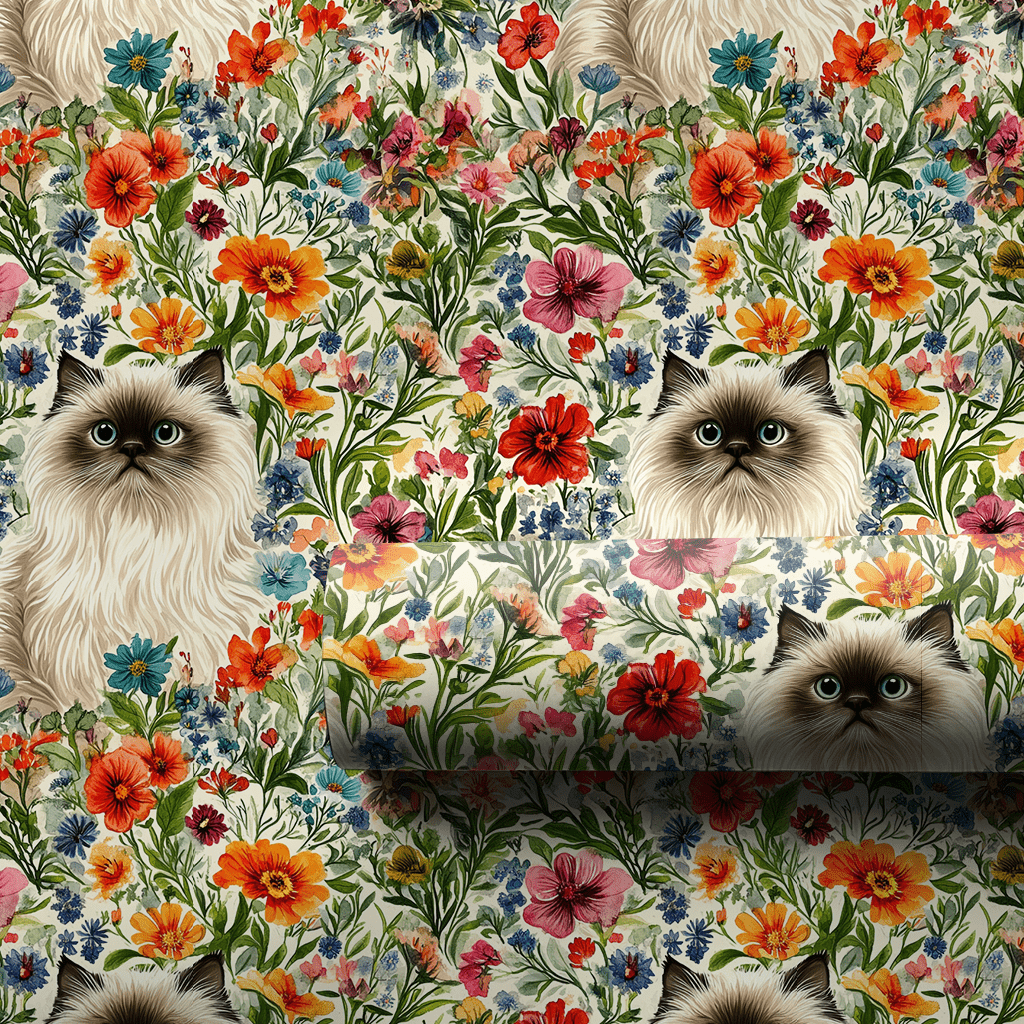 Garden with the Himalayan - Wrapping Paper - Aspen & Arlo