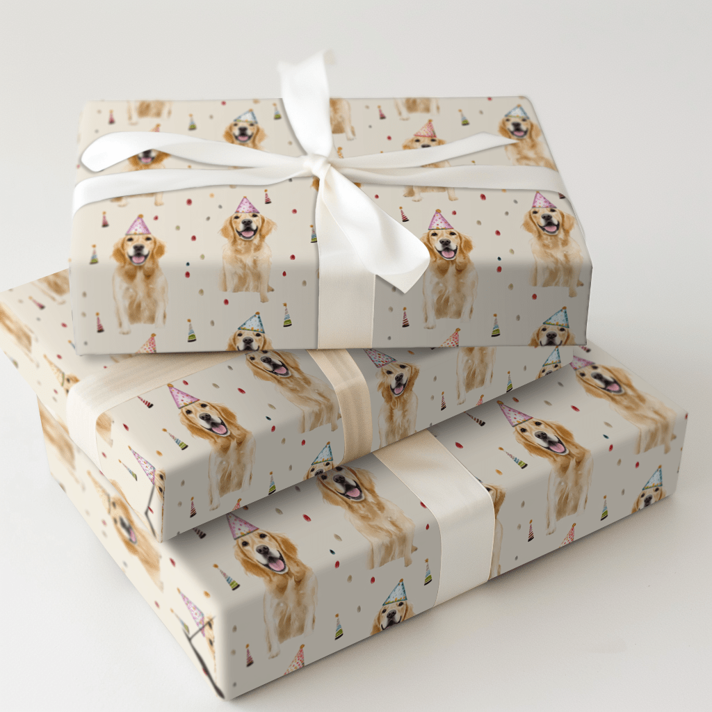 Beige Party - Wrapping Paper - Aspen & Arlo