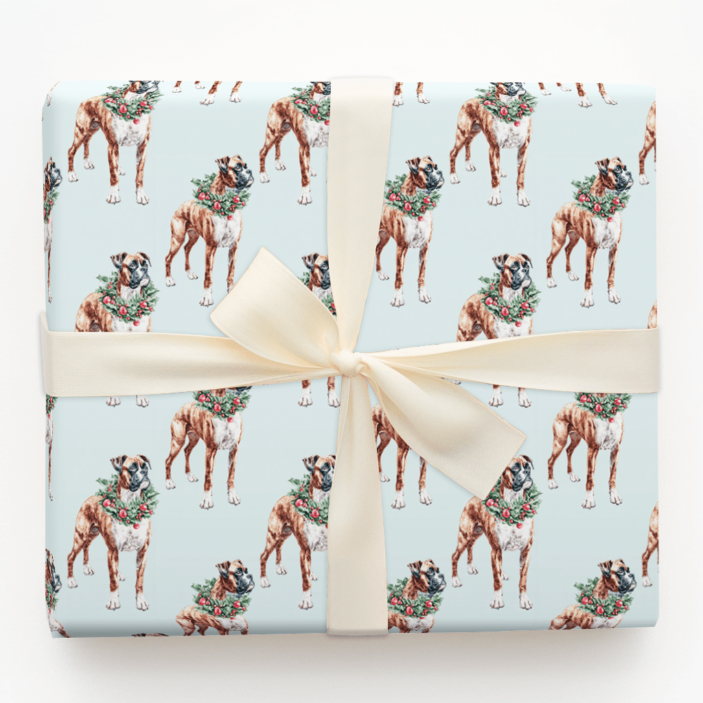 Ring Around the Boxer - Wrapping Paper - Aspen & Arlo