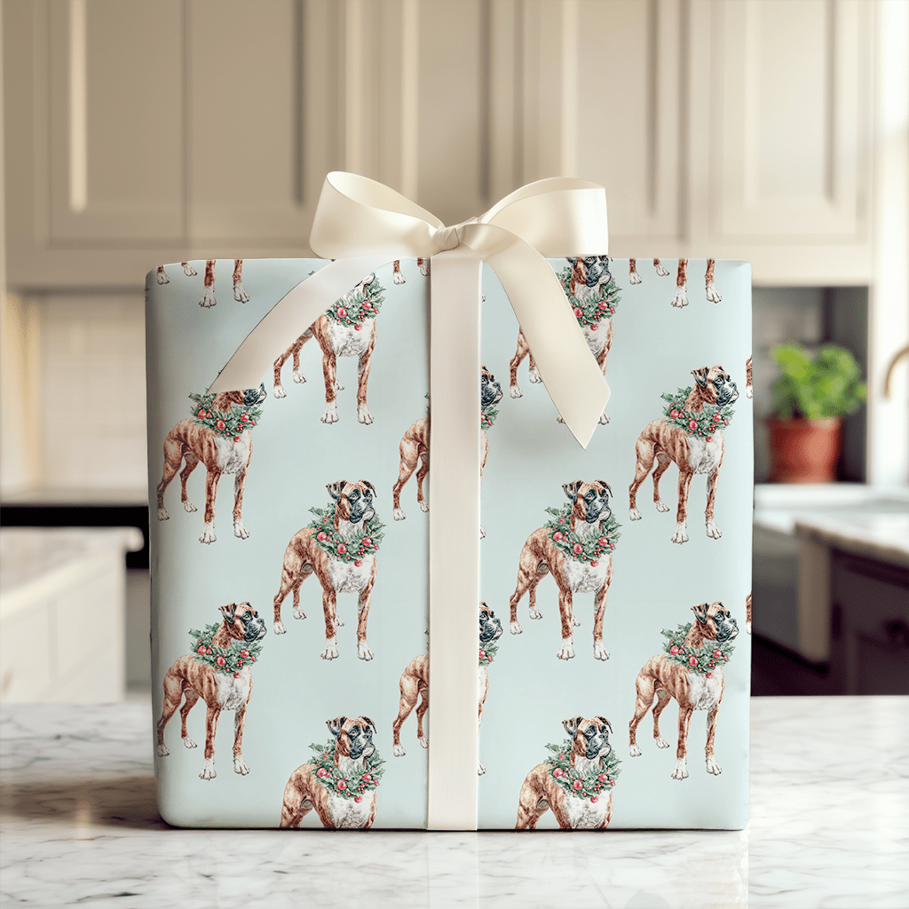 Ring Around the Boxer - Wrapping Paper - Aspen & Arlo