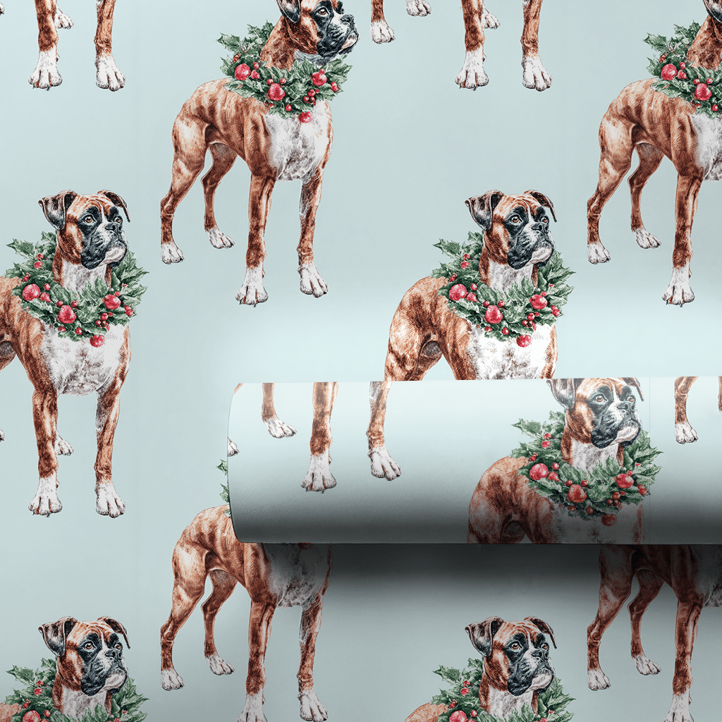 Ring Around the Boxer - Wrapping Paper - Aspen & Arlo
