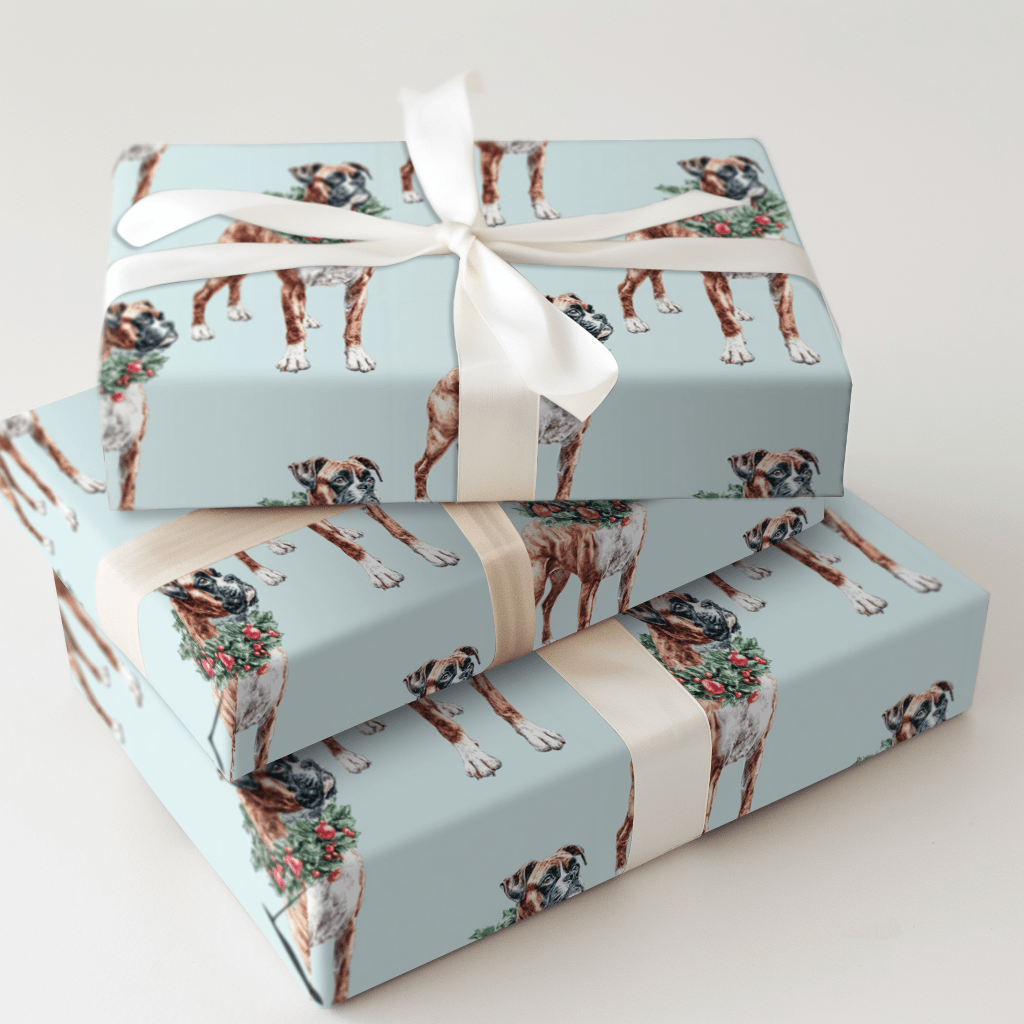 Ring Around the Boxer - Wrapping Paper - Aspen & Arlo