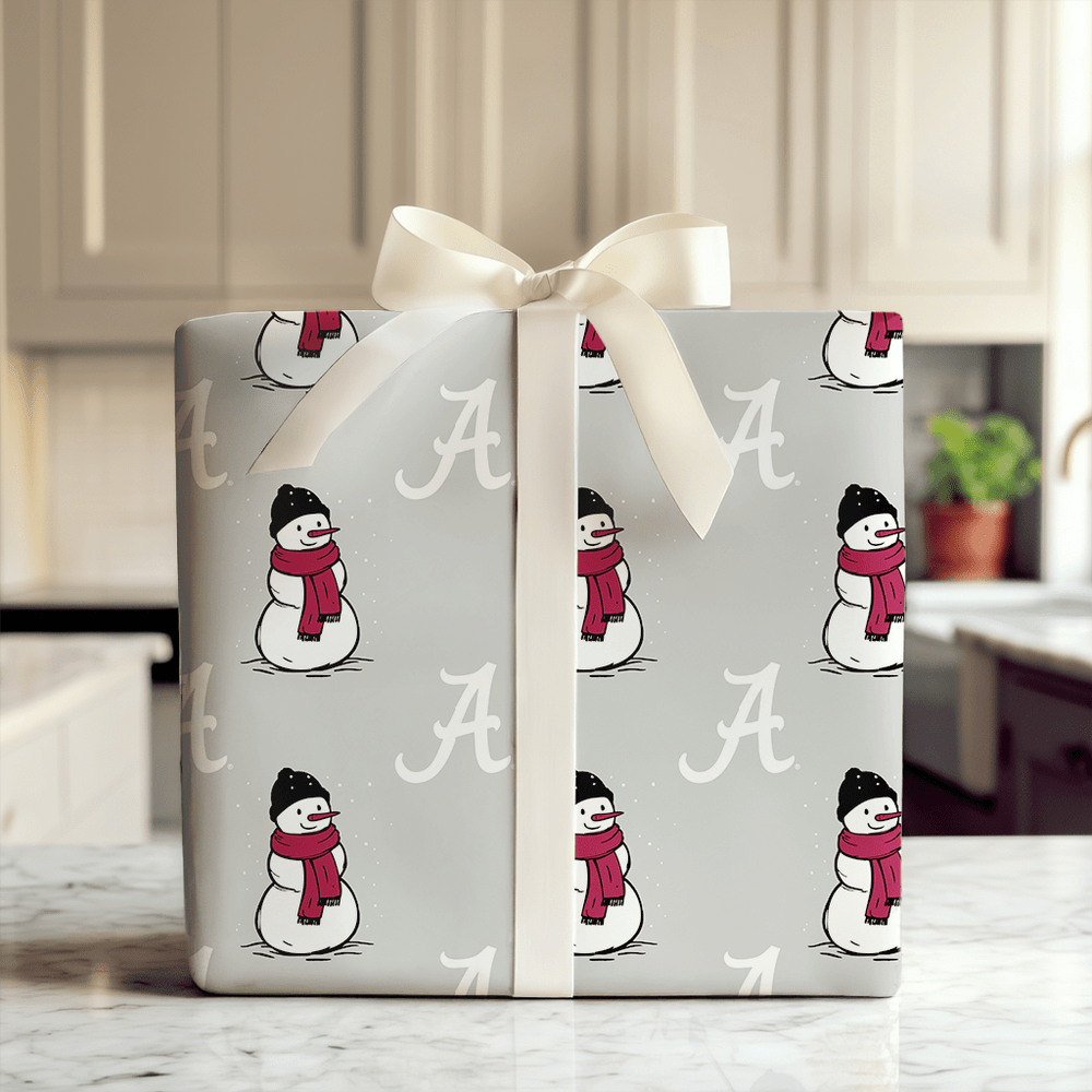 Alabama Snowman - Wrapping Paper - Aspen & Arlo