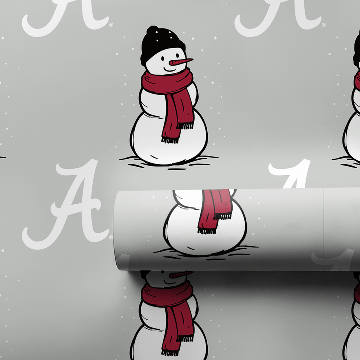 Alabama Snowman - Wrapping Paper - Aspen & Arlo