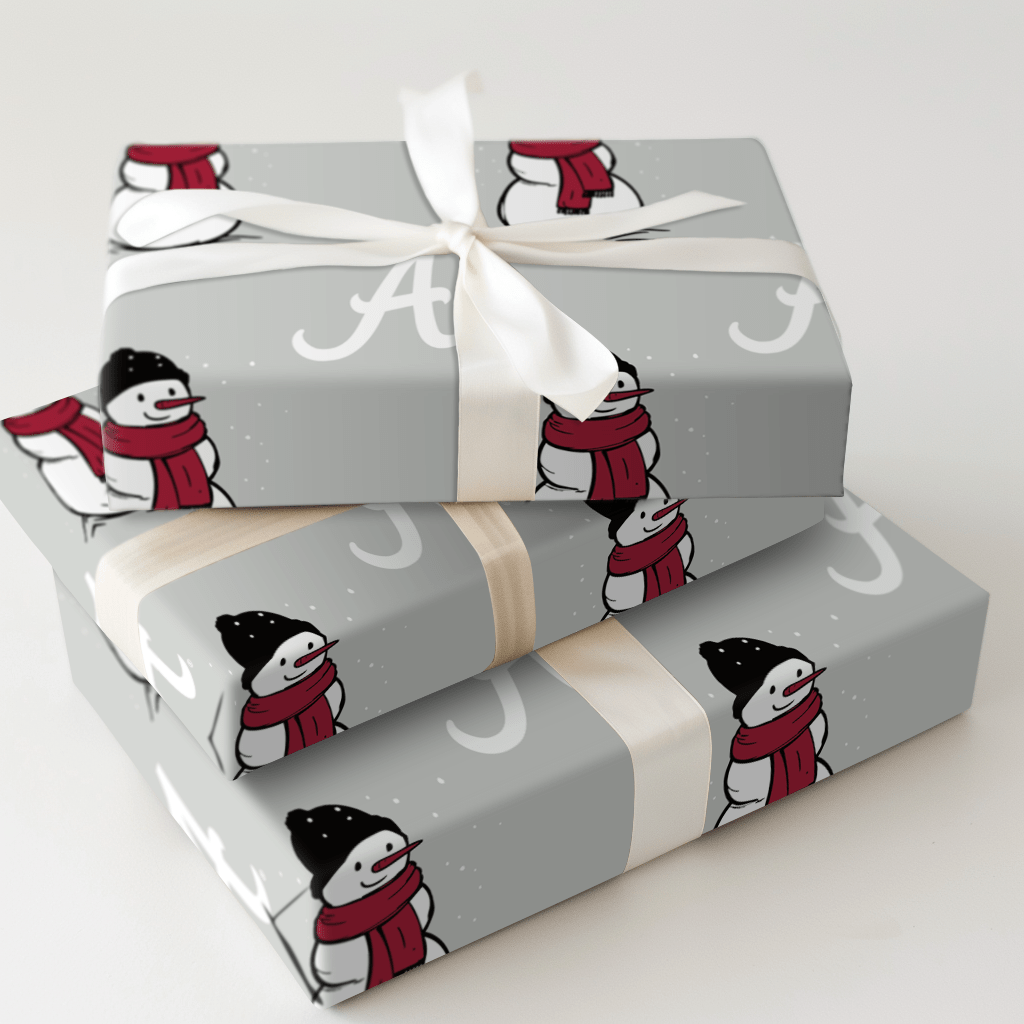 Alabama Snowman - Wrapping Paper - Aspen & Arlo