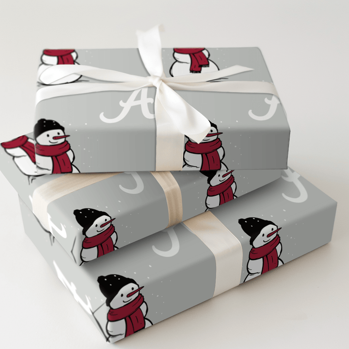 Alabama Snowman - Wrapping Paper - Aspen & Arlo