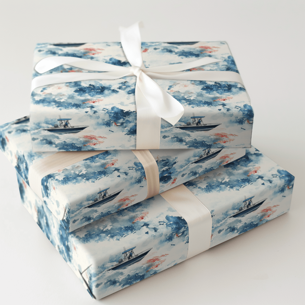 Hooked on Boating - Wrapping Paper - Aspen & Arlo