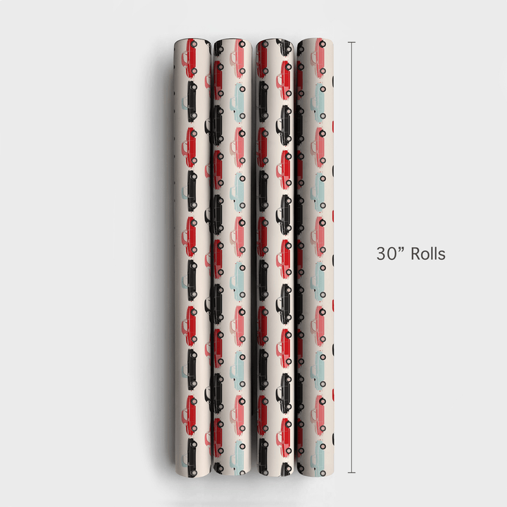 Rev Up the Fun - Wrapping Paper - Aspen & Arlo