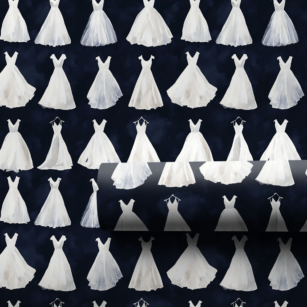 Little White Dress - Wrapping Paper - Aspen & Arlo