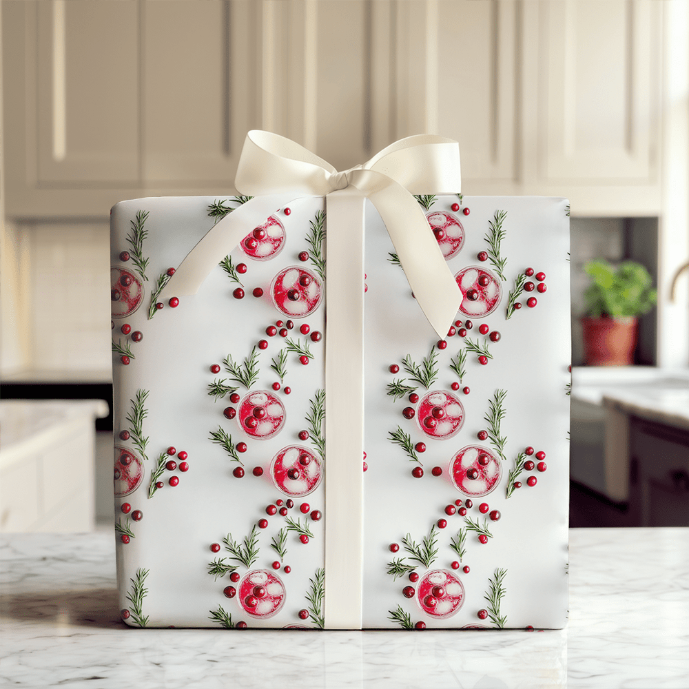 Sippin' with Santa - Wrapping Paper - Aspen & Arlo