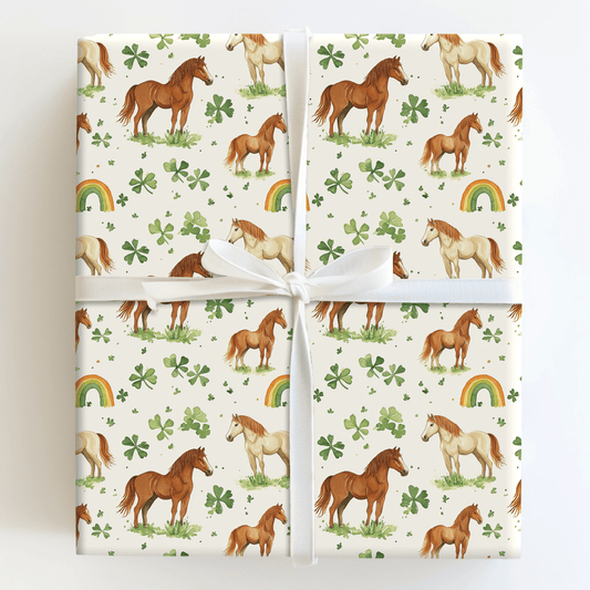 Rainbows with the Tennessee Walking Horse - Wrapping Paper - Aspen & Arlo