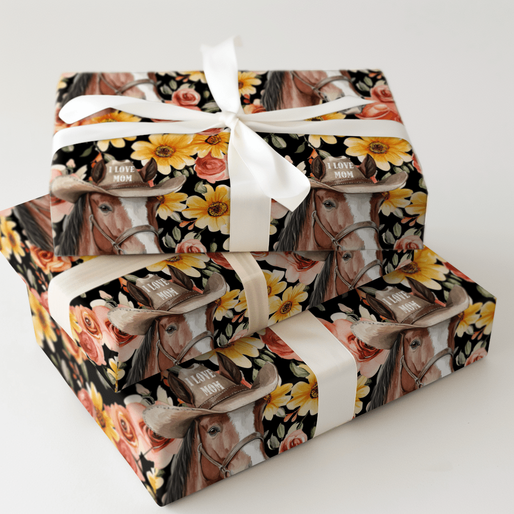 Mom's Favorite Horse - Wrapping Paper - Aspen & Arlo