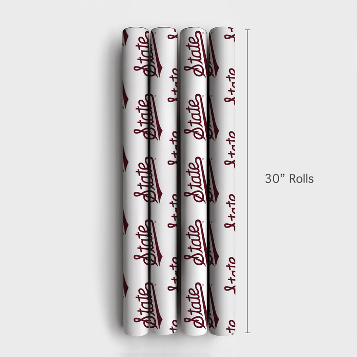 Maroon Marker - Wrapping Paper - Aspen & Arlo