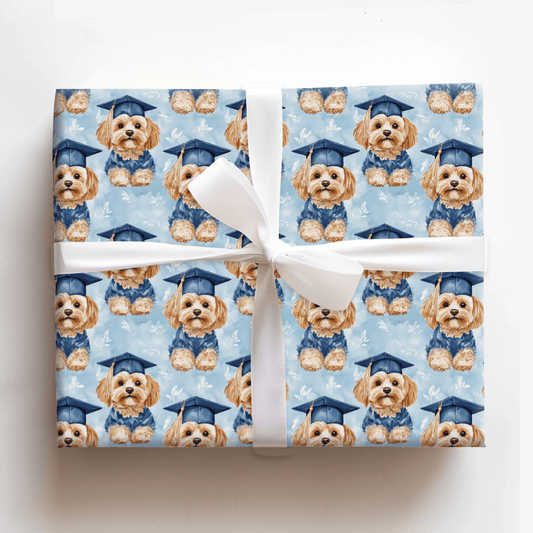 Cavapaws and Caps - Wrapping Paper - Aspen & Arlo