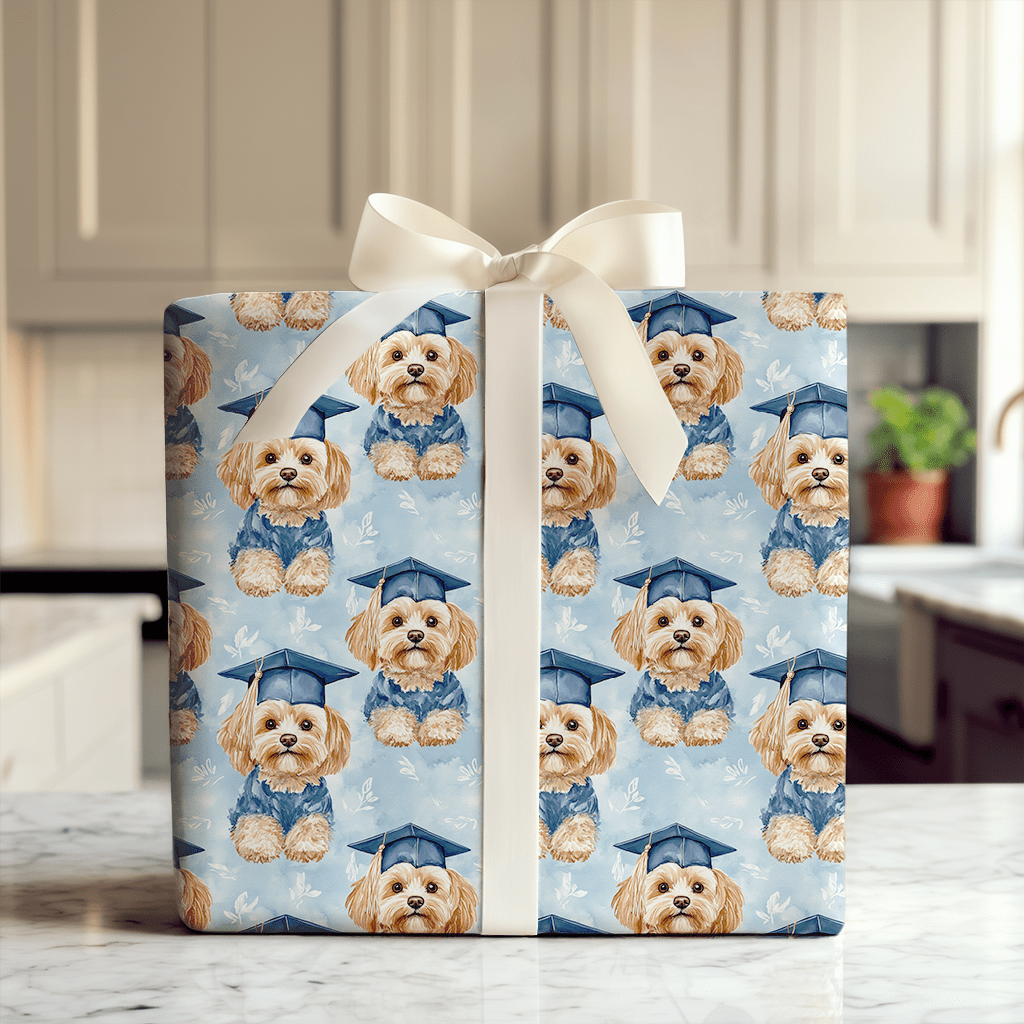 Cavapaws and Caps - Wrapping Paper - Aspen & Arlo