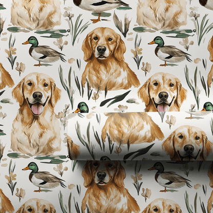 Quack Yeah Golden - Wrapping Paper - Aspen & Arlo