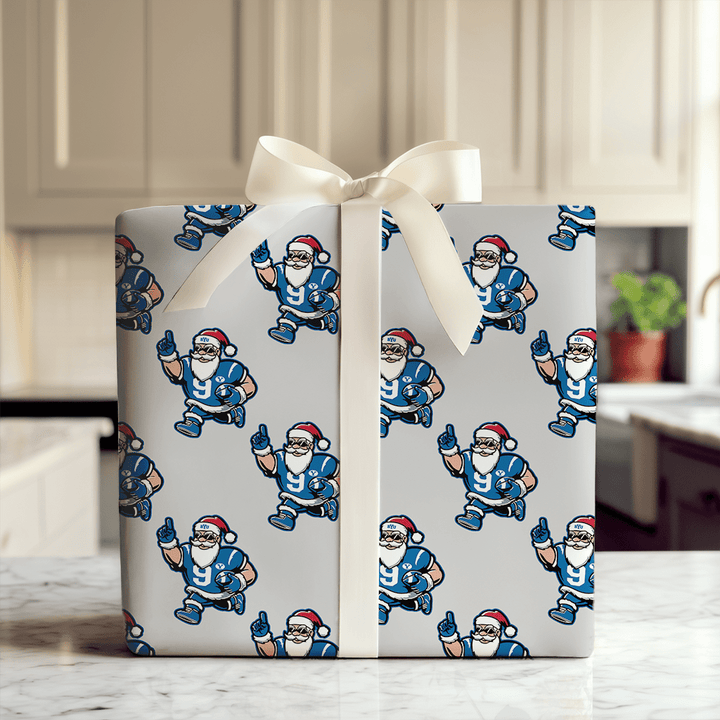 Santa's BYU Playbook - Wrapping Paper - Aspen & Arlo