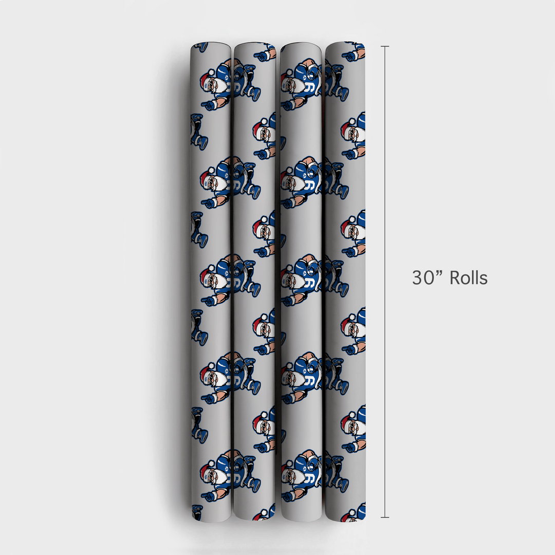 Santa's BYU Playbook - Wrapping Paper - Aspen & Arlo
