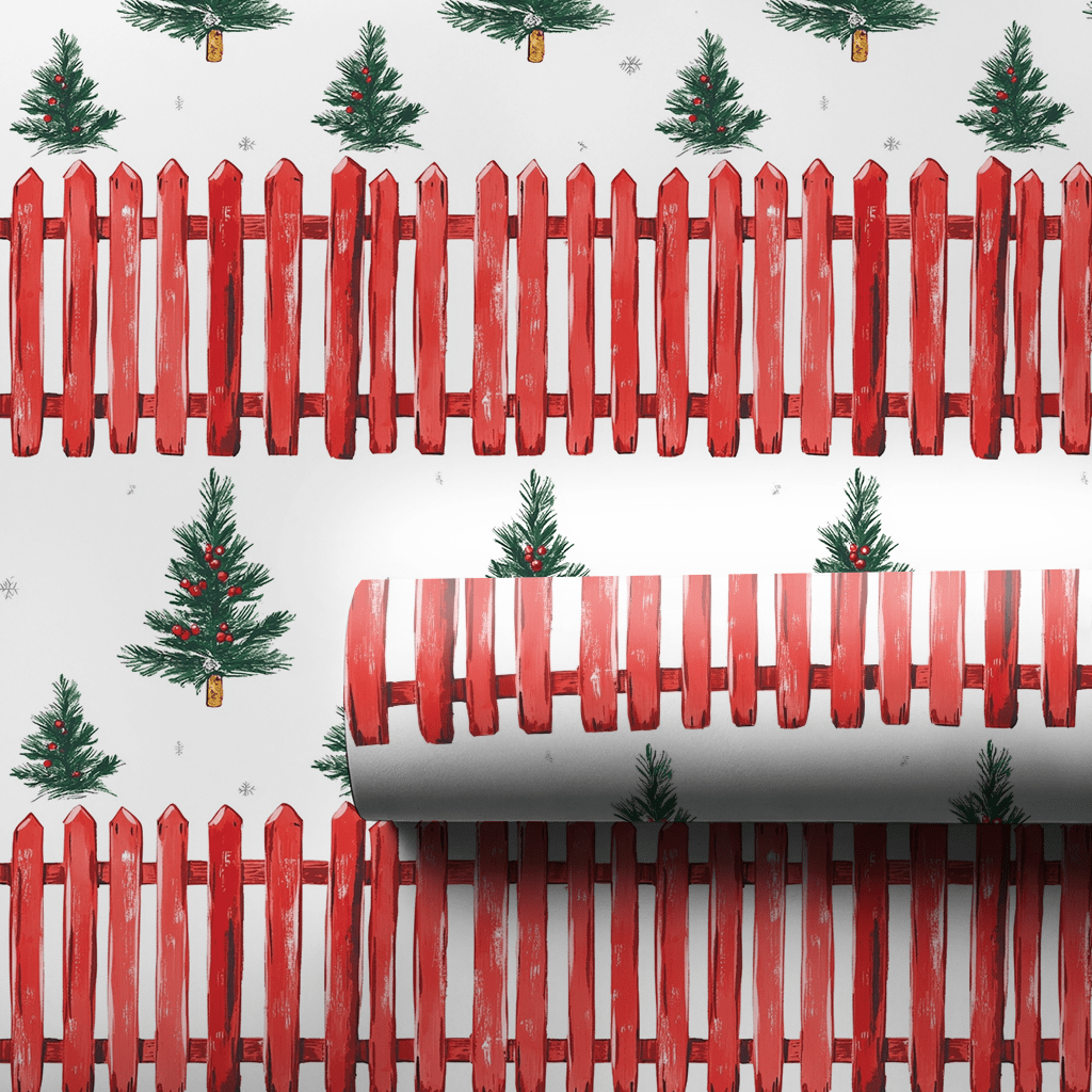 Picket Fence - Wrapping Paper - Aspen & Arlo