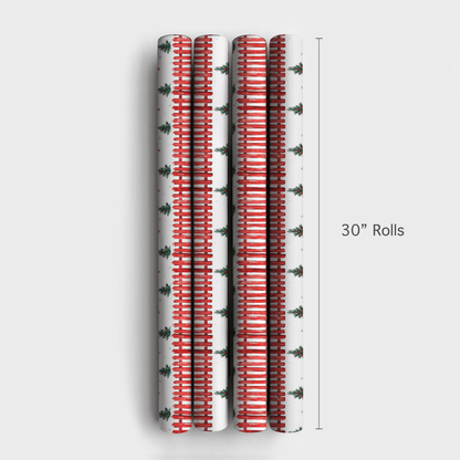 Picket Fence - Wrapping Paper - Aspen & Arlo