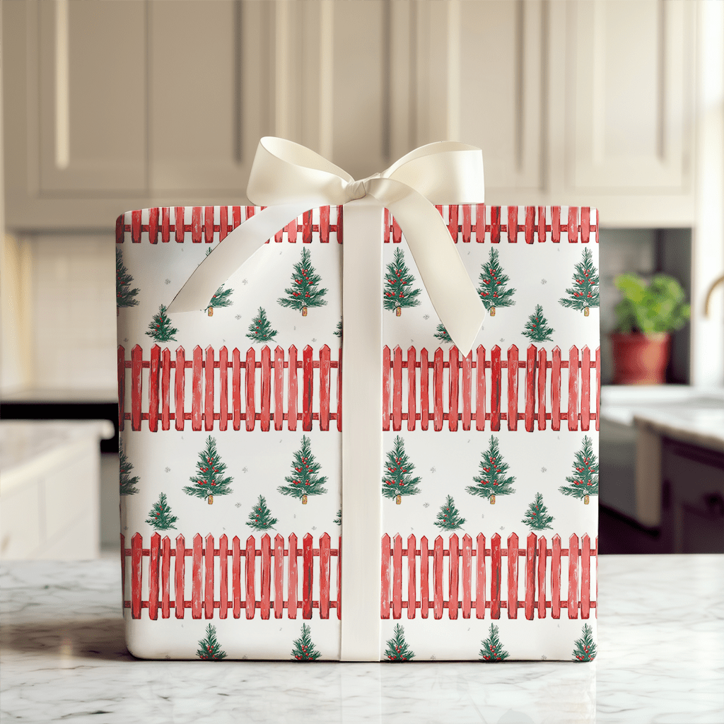 Picket Fence - Wrapping Paper - Aspen & Arlo