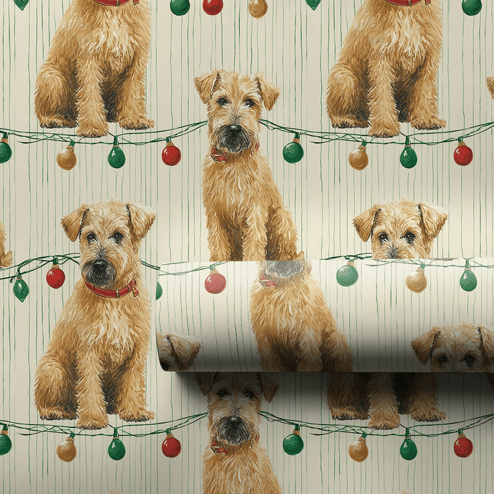 Holiday Wheaten Terrier - Wrapping Paper - Aspen & Arlo