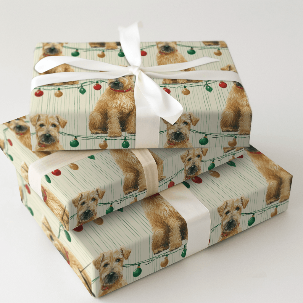 Holiday Wheaten Terrier - Wrapping Paper - Aspen & Arlo