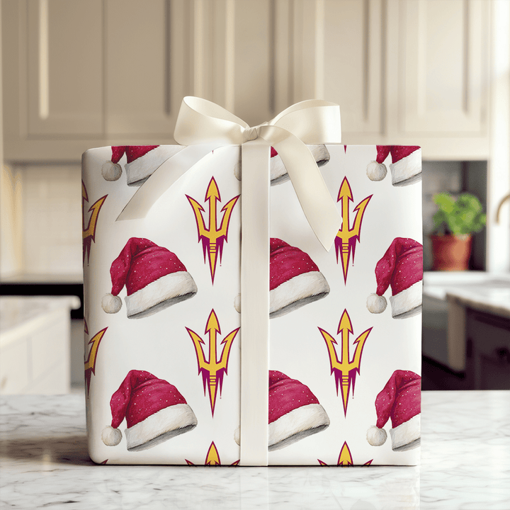Santa's Sun Devil Signal - Wrapping Paper - Aspen & Arlo